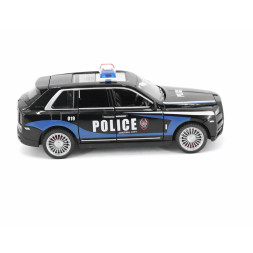 Радиоуправляемая металлическая полицейская машина Rolls-Royce Cullinan 1:22 - HCL-3606-BLACK