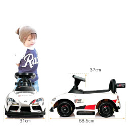 Электромобиль каталка Toyota GR SUPRA GT4 (6V, EVA, пульт) - SMT-519-WHITE
