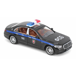 Радиоуправляемая металлическая полицейская машина Mercedes S600 1:22 - HCL-3613-BLACK